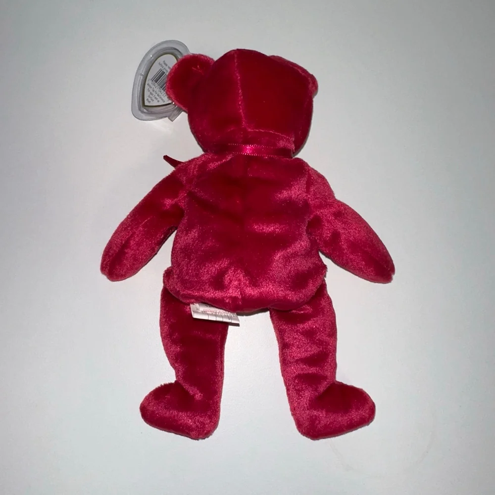 Ty Valentina Beanie Baby Bear Plush Toy Red Valentine's Day Canadian Tush NWT